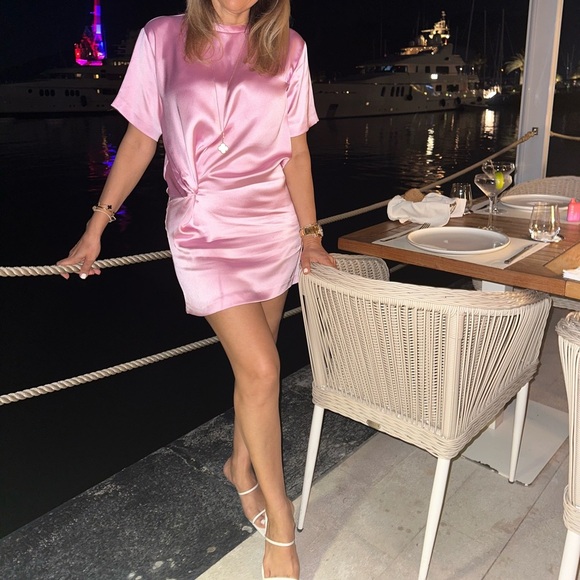 Zara Satin Effect Mini Dress Size M 2613/361 - Picture 9 of 16